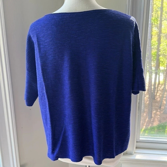 Eileen Fisher Boxy Ribbed Sweater, Size S/P, Like New - Picture 5 of 8
